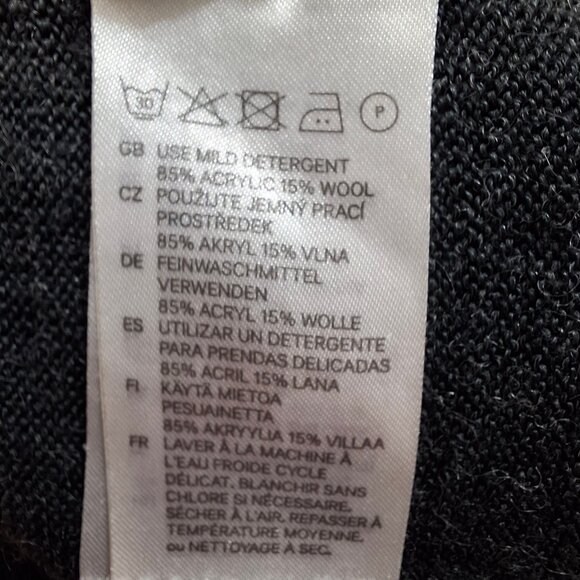 Babydoll  Cable Knit Dress Jumper Size M Empire Waist Chunky Cable Knit on Top - Picture 14 of 16